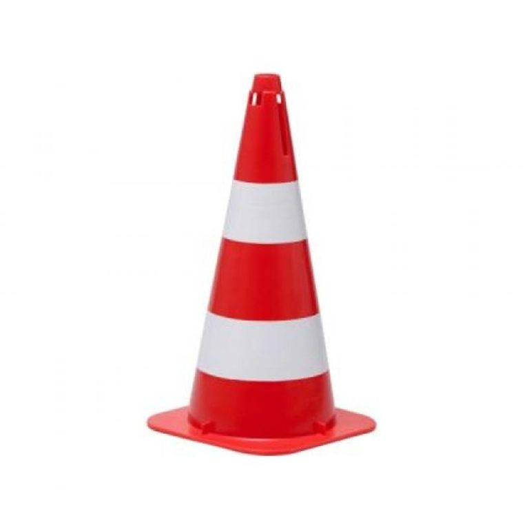 Cone Flexível Faixa Refletivo 75 cm Laranja Branca Forte Imperador